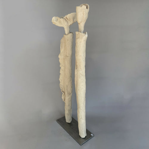 Sculpture Reflets Silencieux céramique grès blanc | EMPREINTES Paris - EMPREINTES Paris