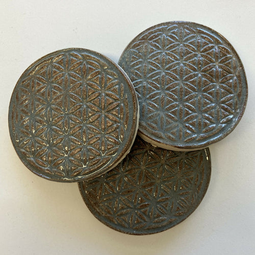 Fleur de vie en grès (67mm environ) | EMPREINTES Paris - EMPREINTES Paris