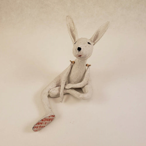 Sculpture papier Le lapin blanc | EMPREINTES Paris - EMPREINTES Paris