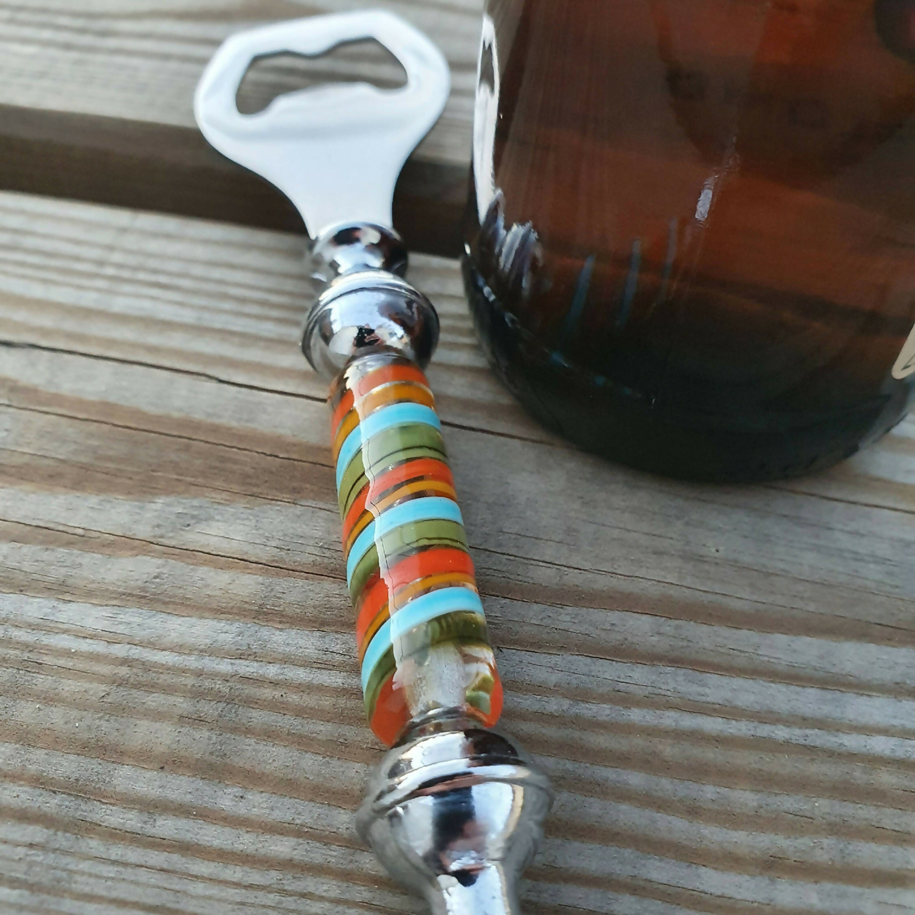 Décapsuleur Ouvre-bouteille Torsade multicolore | EMPREINTES Paris