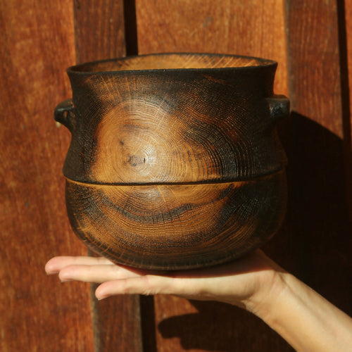 Pot en chêne brulé - Collection bois vert | EMPREINTES Paris - EMPREINTES Paris