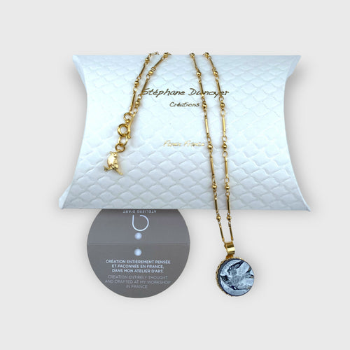 oiseau hirondelle, Bijoux féminin, collier cristal, collier femme, tour de cou doré, bijou de cou doré, cadeau pour femme, parure or | EMPREINTES Paris - EMPREINTES Paris