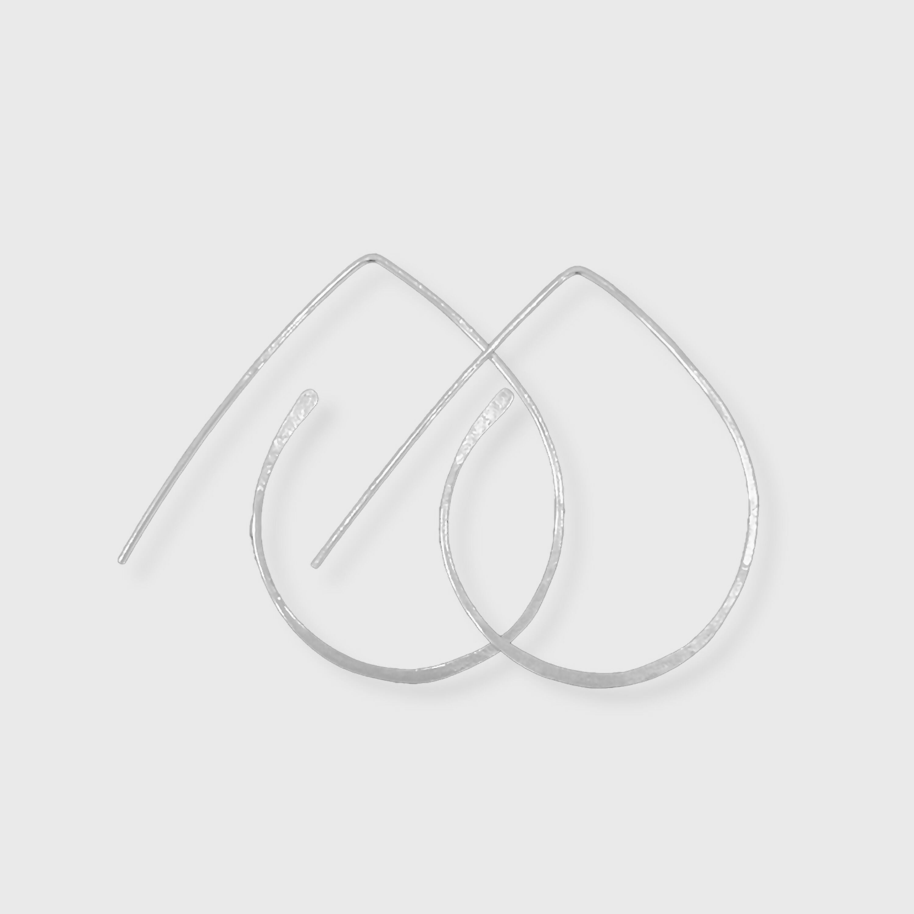 boucle goutte argent - atelier lor copie | EMPREINTES Paris