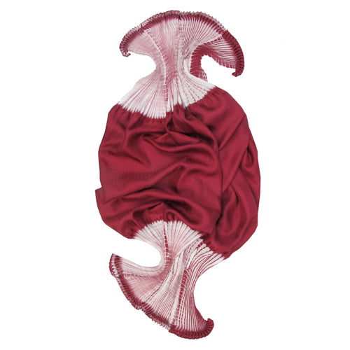 Foulard court plissé en twill de soie COULIPLI | EMPREINTES Paris - EMPREINTES Paris