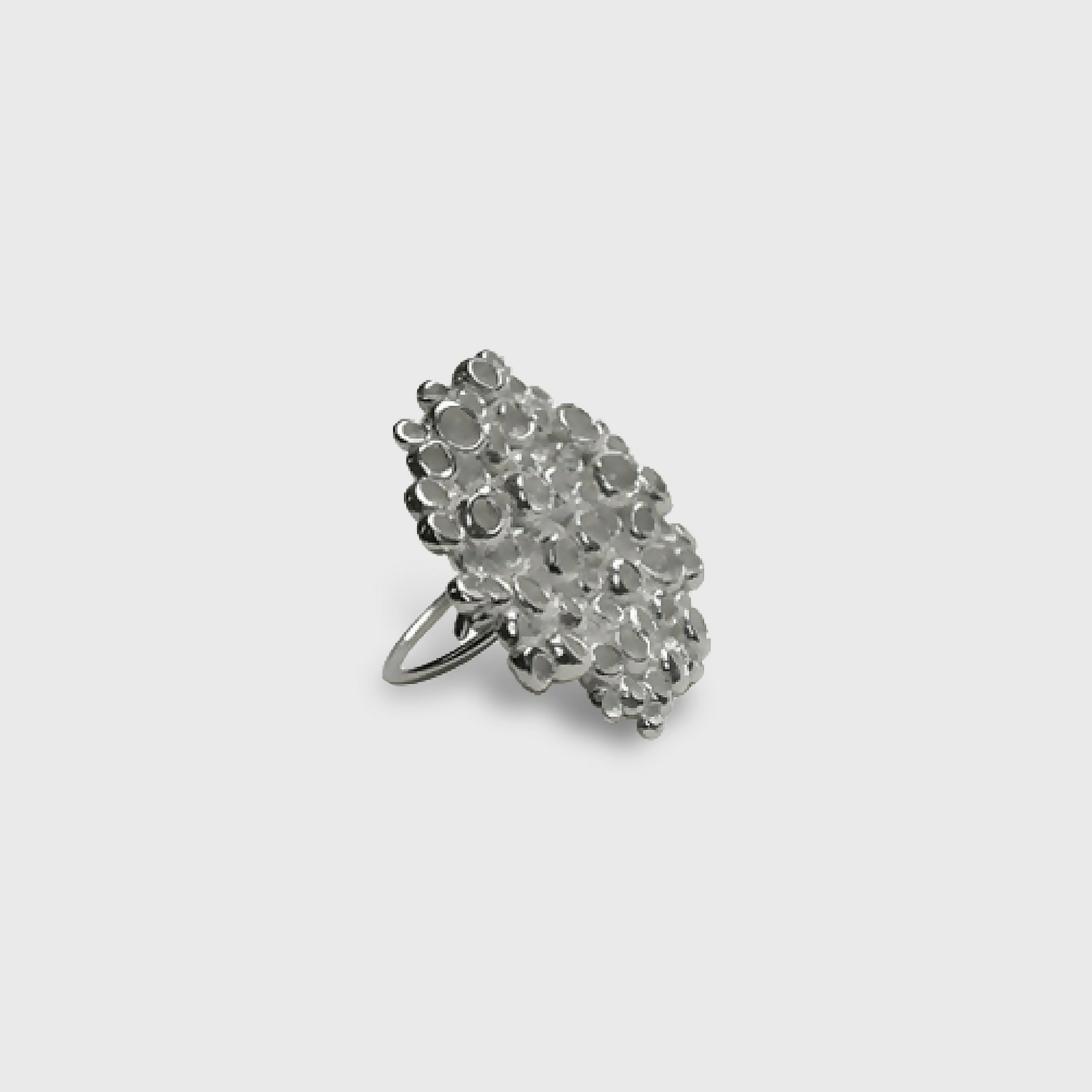 Grosse bague plate en argent massif | EMPREINTES Paris