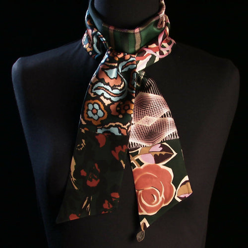 Bandeau soie Flower graphic | EMPREINTES Paris - EMPREINTES Paris