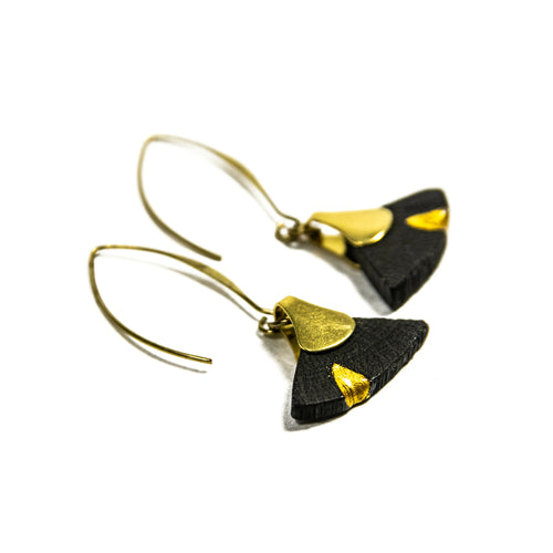 Boucles d’oreilles HIME-MINI-GINKO-KINTSUGI 3 | EMPREINTES Paris - EMPREINTES Paris