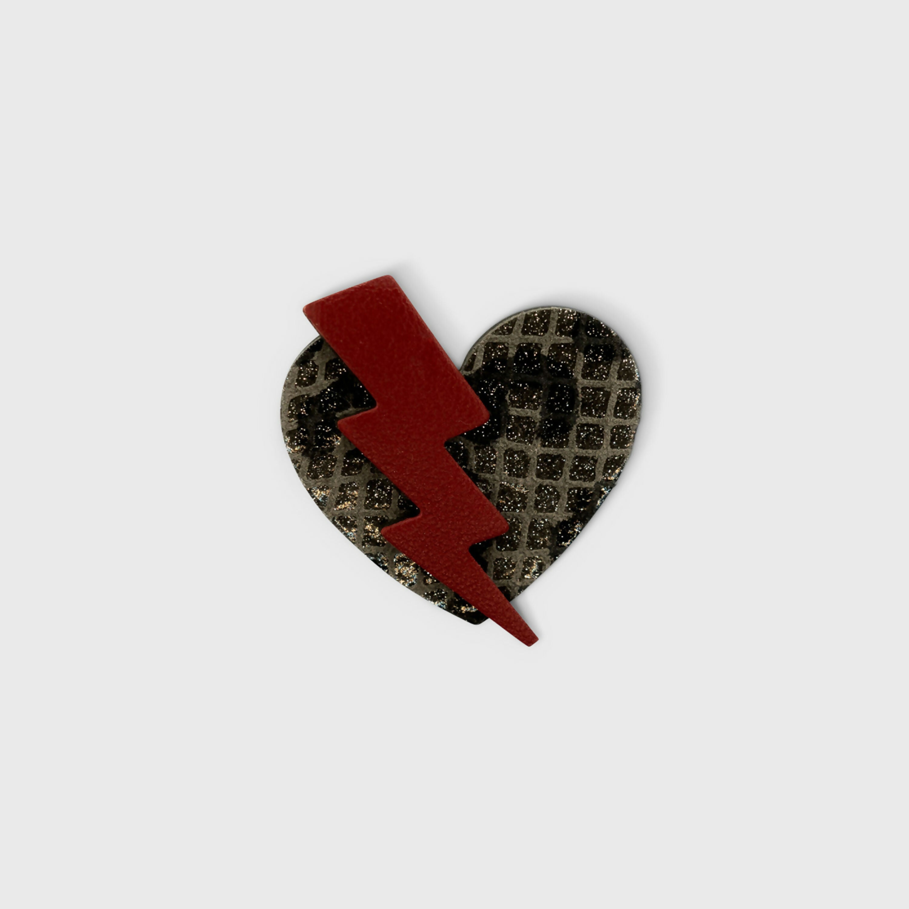 broche_coup_de_foudre_imprime_leopard_mat_et_cuir_rouge_julie_troncin_maroquinerie | EMPREINTES Paris