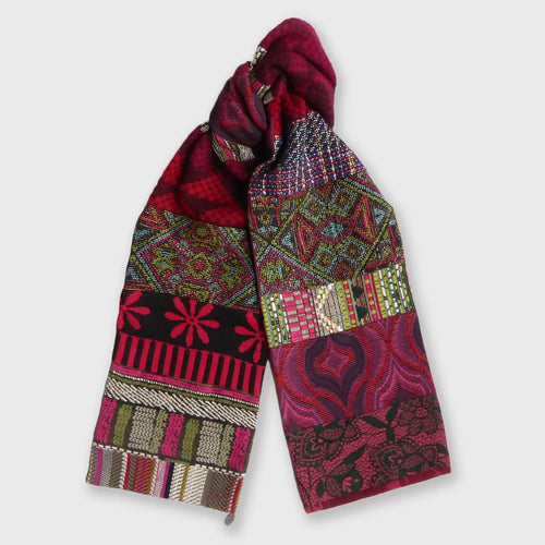 Écharpe hivernale -Multico fuchsia | EMPREINTES Paris - EMPREINTES Paris