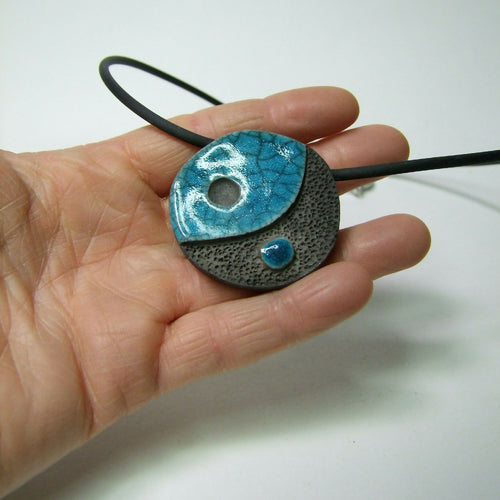 Collier Yin-Yang bleu | EMPREINTES Paris - EMPREINTES Paris