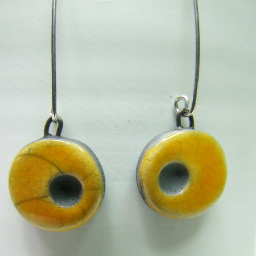 Boucles d'oreilles pointées jaunes | EMPREINTES Paris - EMPREINTES Paris