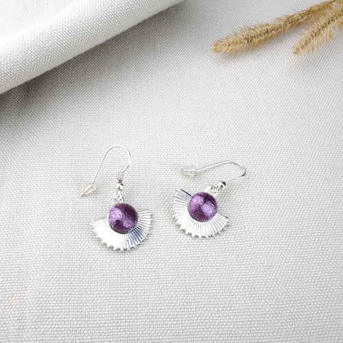 Boucles d'oreilles en émail - Éventail | EMPREINTES Paris - EMPREINTES Paris