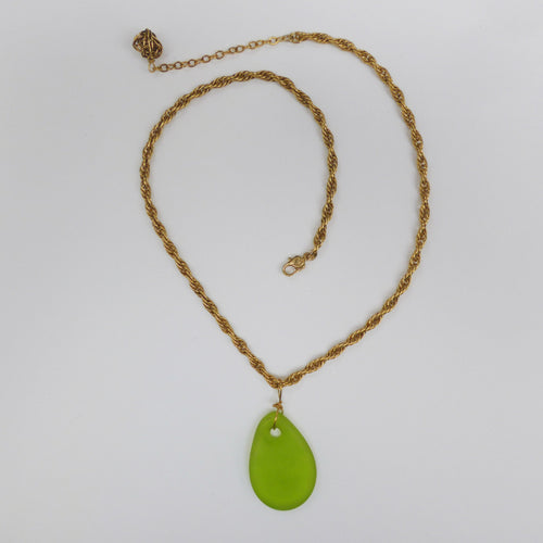 Pendentif GALET VERT E1011 | EMPREINTES Paris - EMPREINTES Paris