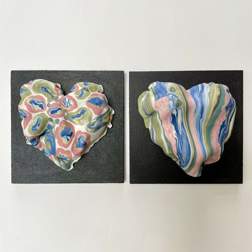 Bas relief tableau collection Cœur porcelaine Nériage 3 | EMPREINTES Paris - EMPREINTES Paris