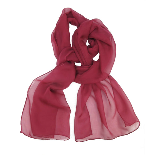 Écharpe 180 unie rouge framboise | EMPREINTES Paris - EMPREINTES Paris