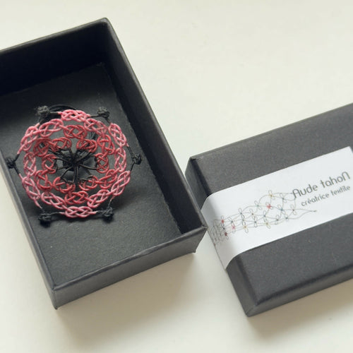 Bague en soie Trèfle rouge | EMPREINTES Paris - EMPREINTES Paris