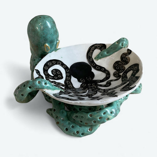 Coupe au poulpe vert bronze | EMPREINTES Paris - EMPREINTES Paris