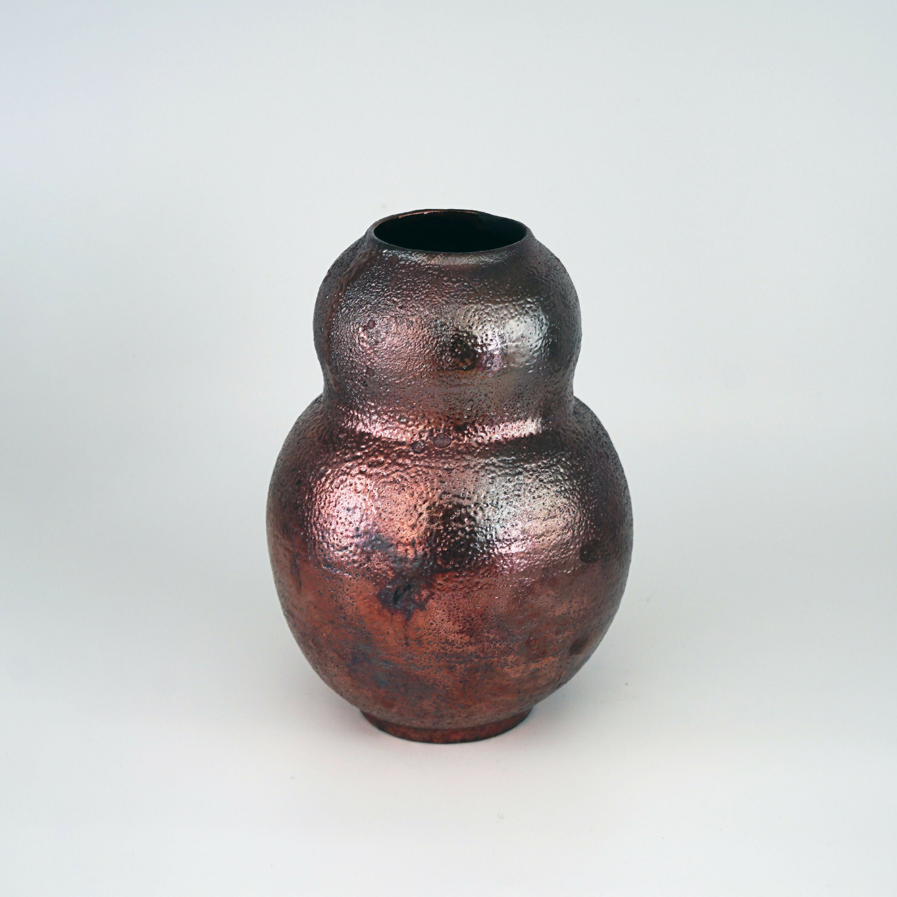 vase_raku_rouge_cuivre_calebasse_potje copie | EMPREINTES Paris