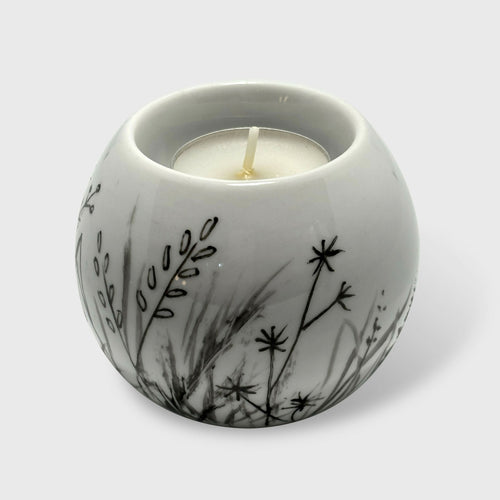 Bougeoir boule HERBES ET FLEURS CHAMPETRES 6 | EMPREINTES Paris - EMPREINTES Paris