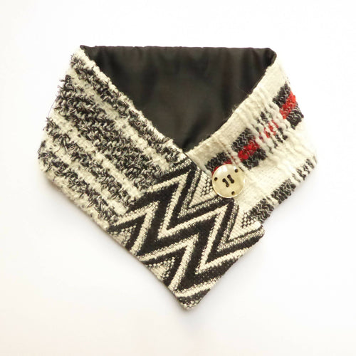 Col en laine blanc- noir | EMPREINTES Paris - EMPREINTES Paris