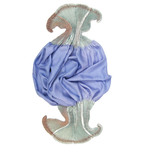 Foulard court plissé en twill de soie COULIPLI | EMPREINTES Paris - EMPREINTES Paris