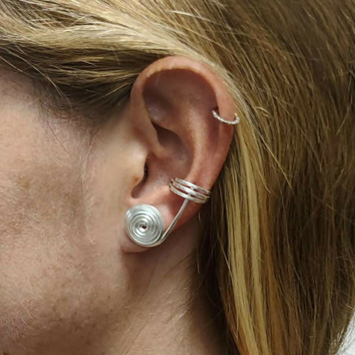 Boucles d'oreilles Klimty spirales argent doré ou argent rhodié | EMPREINTES Paris - EMPREINTES Paris