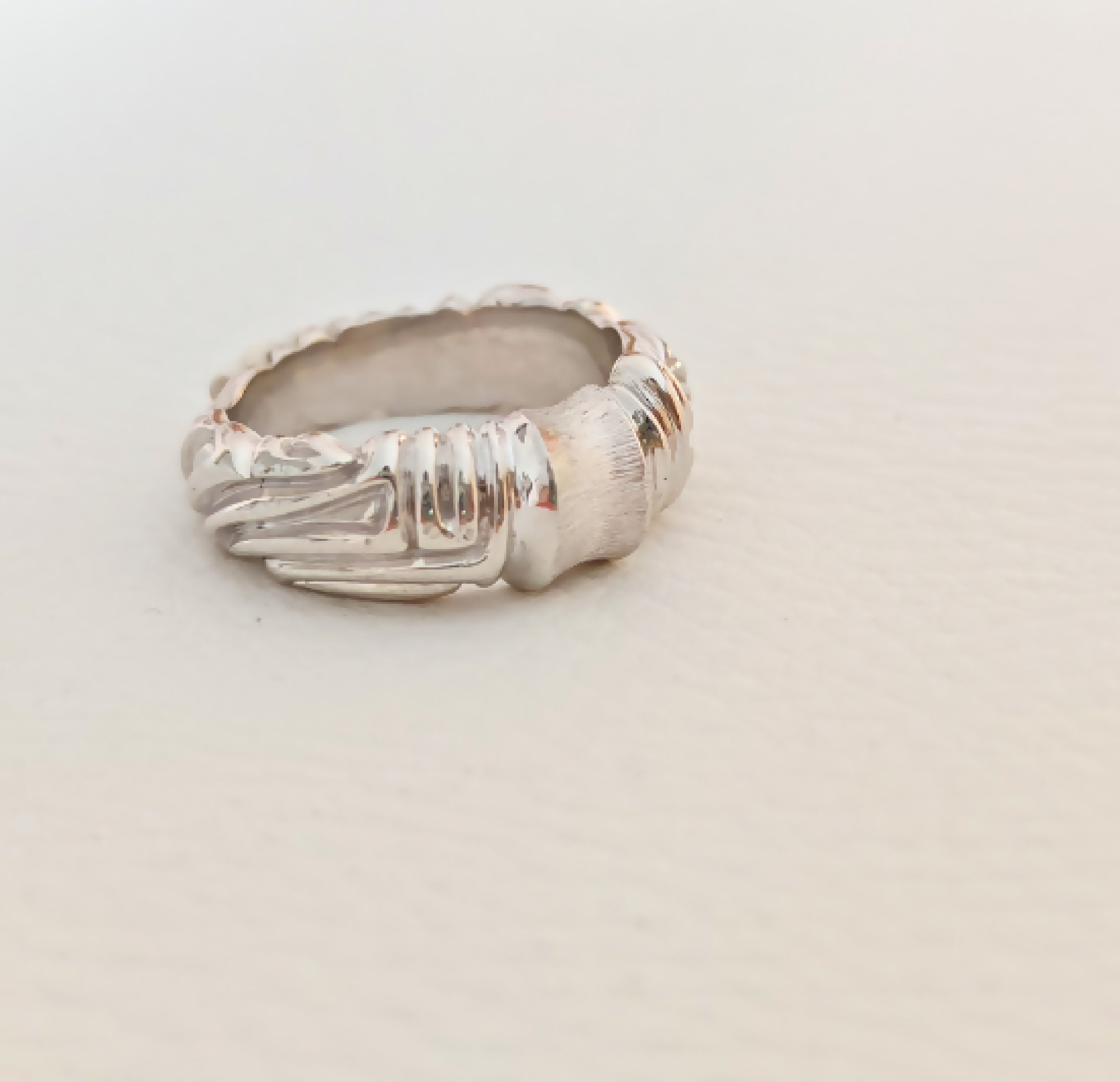 Bague sculptée en argent | EMPREINTES Paris