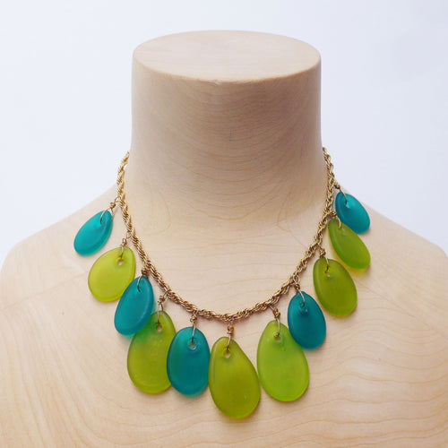 Collier GALET VERT E1013 | EMPREINTES Paris - EMPREINTES Paris