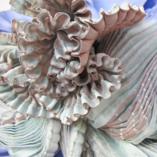 Foulard court plissé en twill de soie COULIPLI | EMPREINTES Paris - EMPREINTES Paris