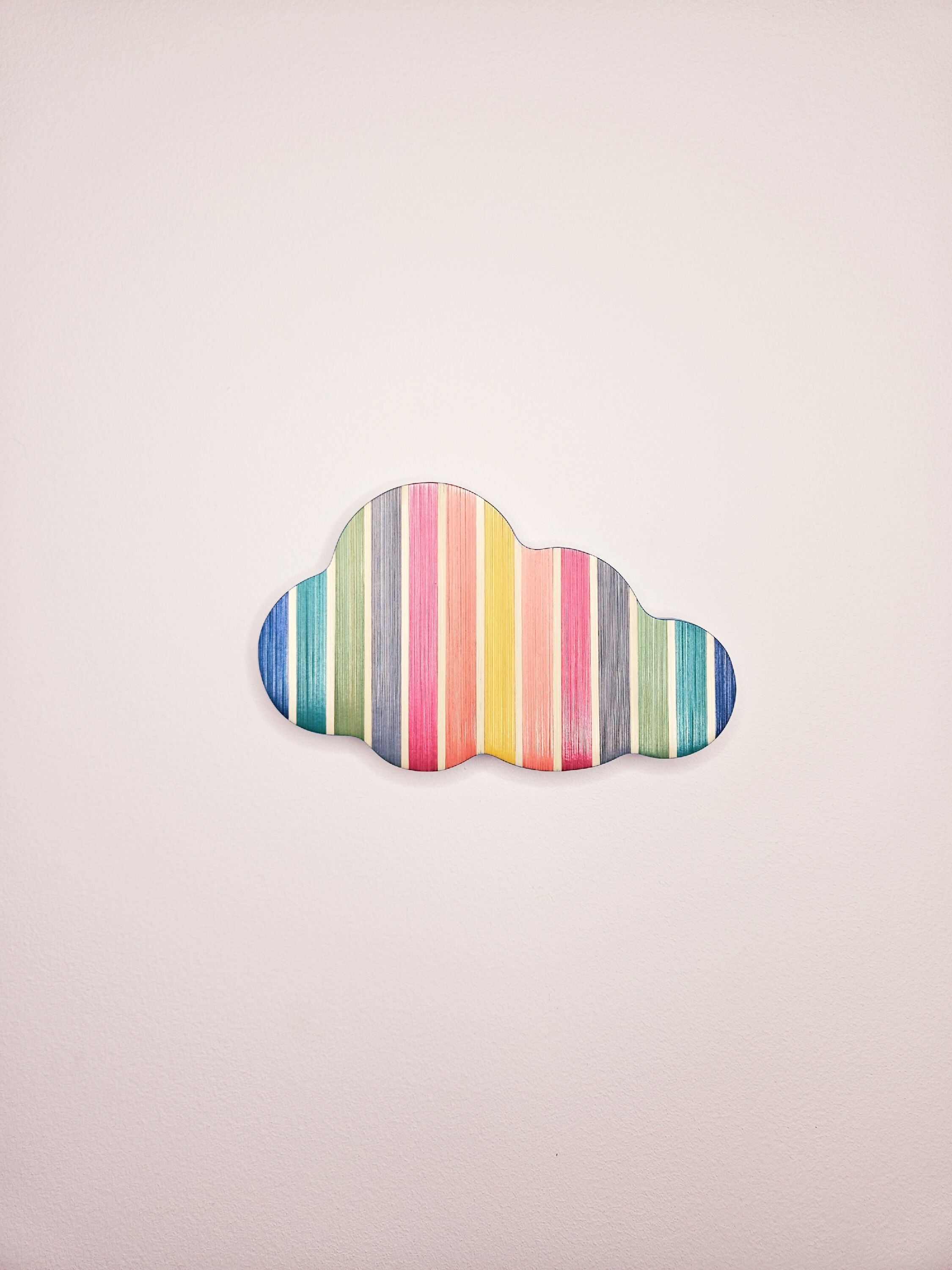 Série Mini Pop - Nuage rayures multicolore et blanc | EMPREINTES Paris