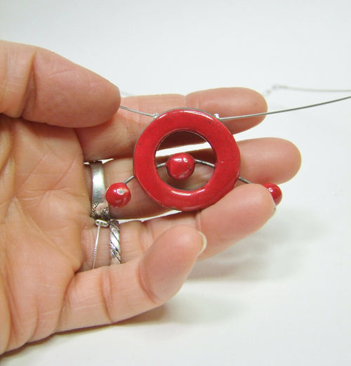 Collier Miro Anno rouge | EMPREINTES Paris - EMPREINTES Paris