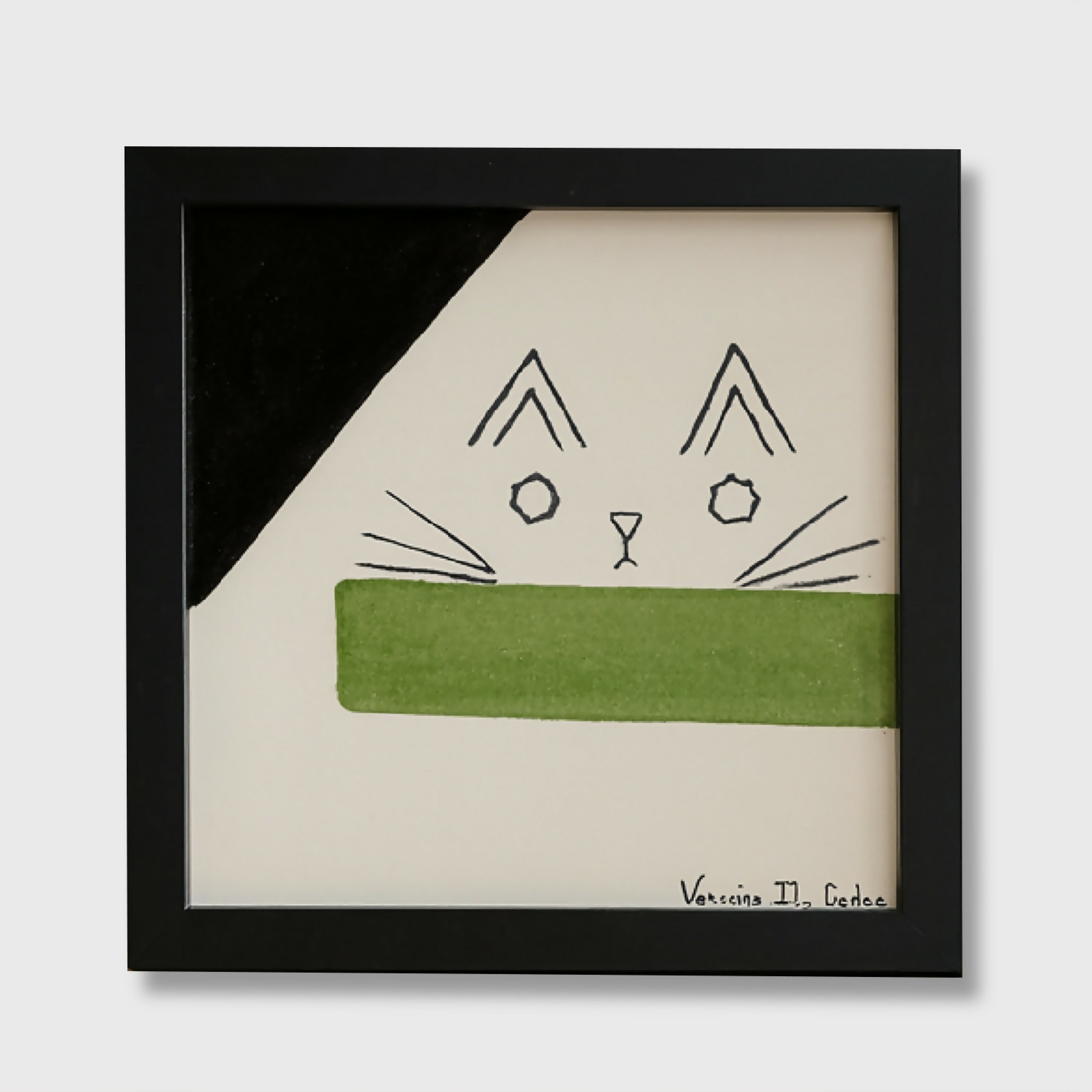 Tableau Carreau Chat | EMPREINTES Paris