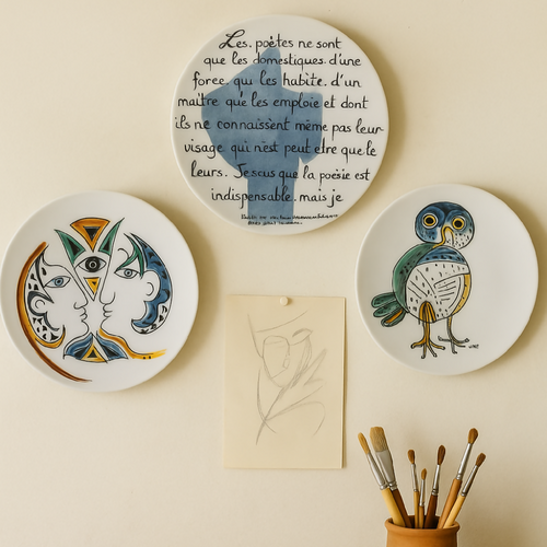 Assiette murale HIBOU | EMPREINTES Paris - EMPREINTES Paris