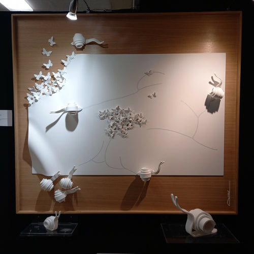 Sculpture murale Le rêve du papillon... l'origine | EMPREINTES Paris - EMPREINTES Paris