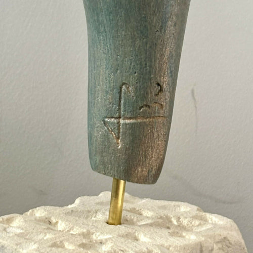 Figurine 3 en pierre calcaire de Crazannes, patiné bronze vert | EMPREINTES Paris - EMPREINTES Paris