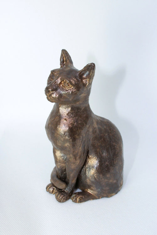 Un mignon petit chat avec un émail effet bronze | EMPREINTES Paris - EMPREINTES Paris