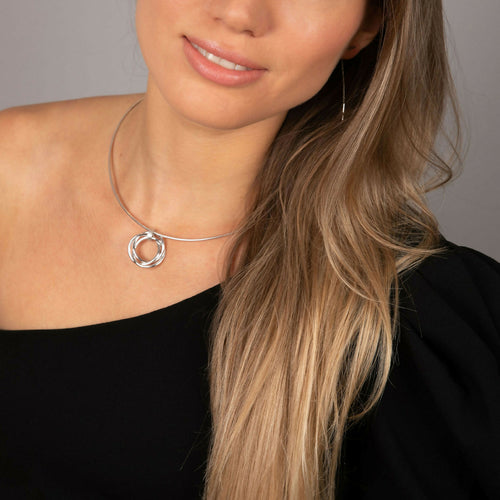 Collier Anneaux de Borromée chaîne rigide | EMPREINTES Paris - EMPREINTES Paris