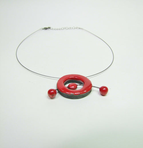 Collier Miro Anno rouge | EMPREINTES Paris - EMPREINTES Paris