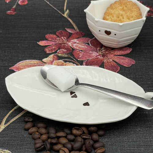 Petit Cœur soucoupe feuille 1 - Service Parapluie - serena ilari copie | EMPREINTES Paris - EMPREINTES Paris