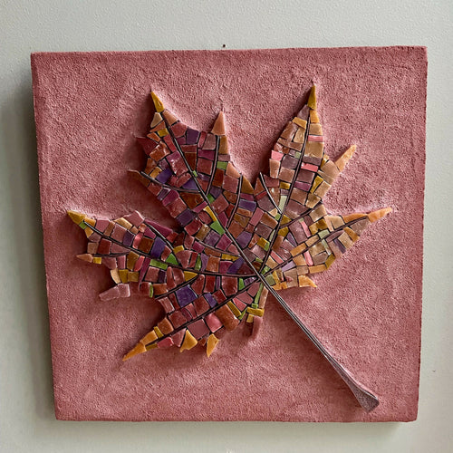 feuille_mosaique_erable_enduit_musea_mosaique copie | EMPREINTES Paris - EMPREINTES Paris