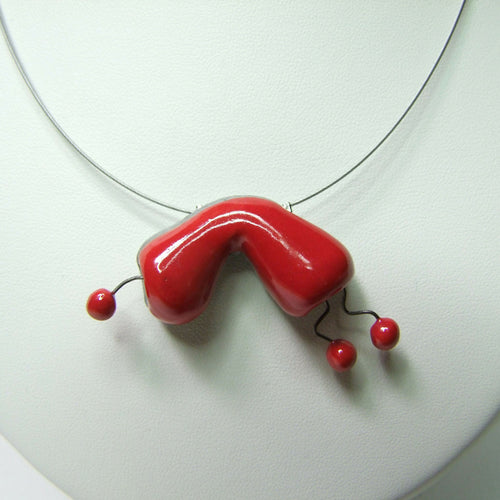 Collier Niki rouge | EMPREINTES Paris - EMPREINTES Paris