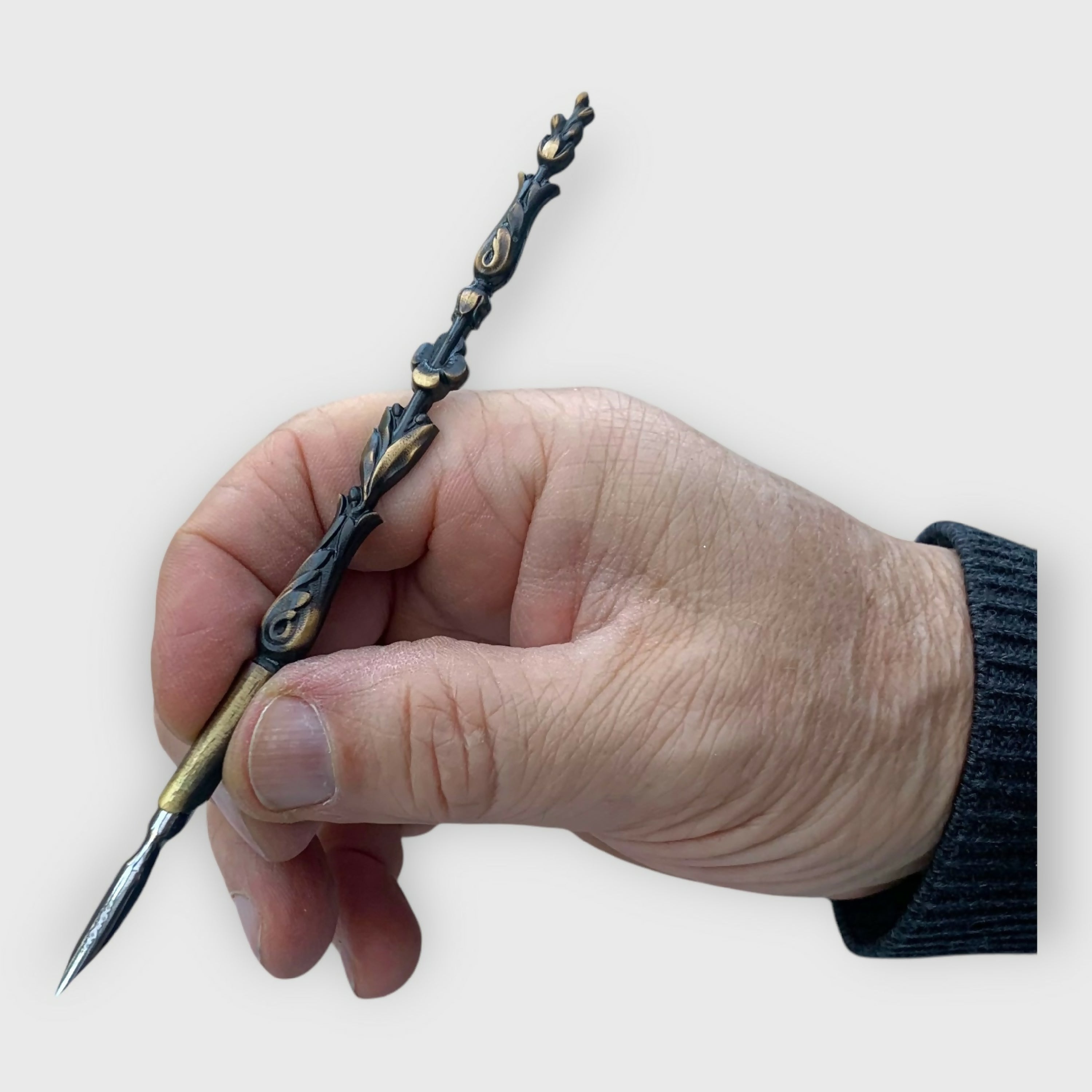 porte-plume, asperge, arabesques, art déco, art nouveau, cadeau homme, instrument écriture, cadeau bureau, accèssoire bureau, objet collection, plume écrivain | EMPREINTES Paris