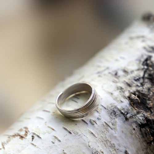 Bague Olivine réglable en argent massif recyclé | EMPREINTES Paris - EMPREINTES Paris