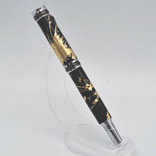 Stylo Plume H004 fibres de carbone et or | EMPREINTES Paris - EMPREINTES Paris