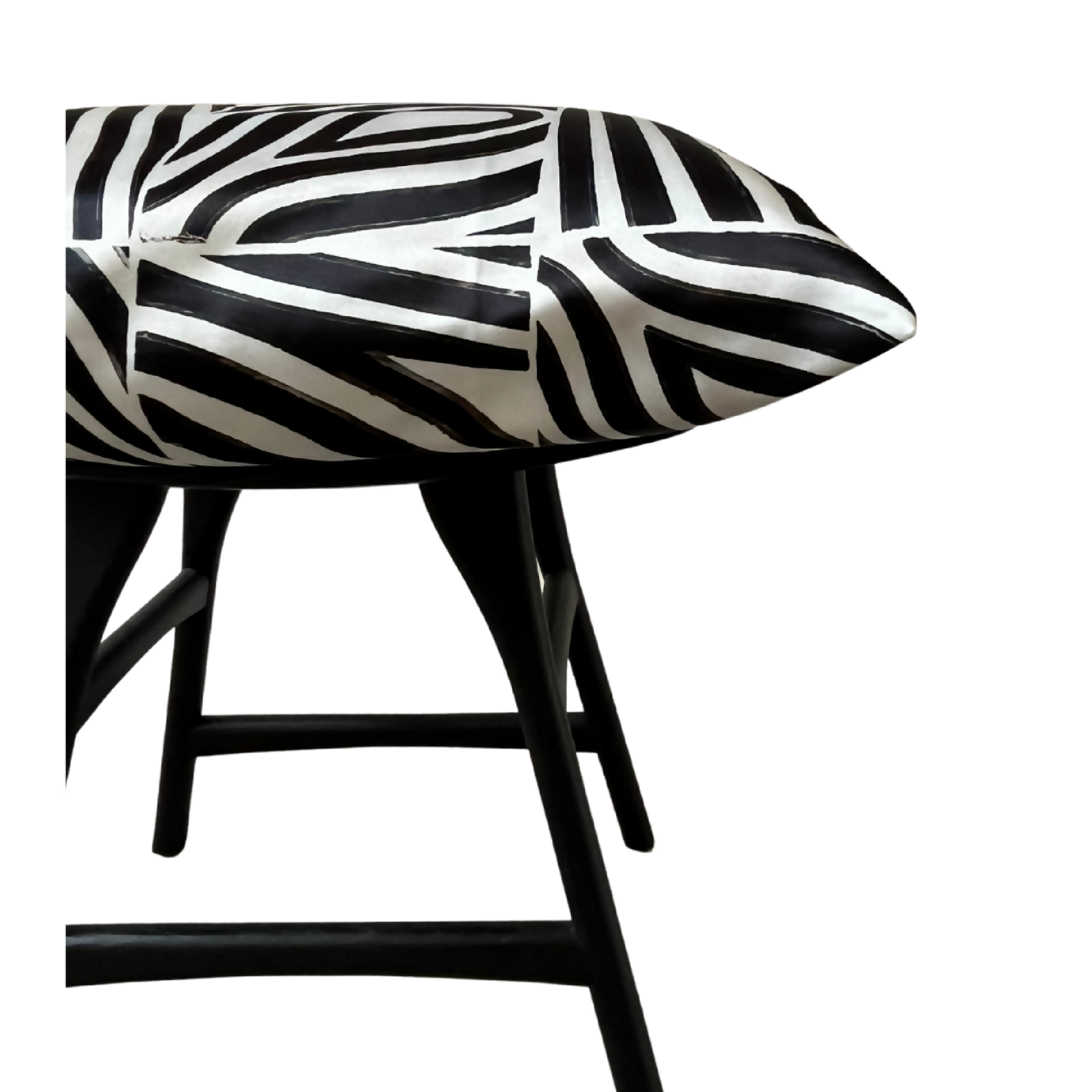 Coussin Juliette noir et blanc | EMPREINTES Paris