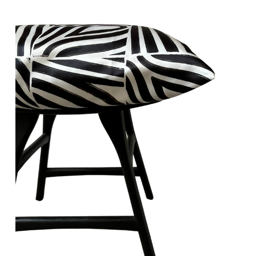 Coussin Juliette noir et blanc | EMPREINTES Paris - EMPREINTES Paris