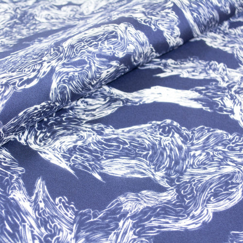 Bandana de Soie Bleu Mauvais Vents - prelude copie | EMPREINTES Paris - EMPREINTES Paris