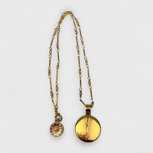 trefle_cadeau-bijou-orange_marguerite_fleur_floral_frais_printemps_art-nouveau_art-deco_romantique_collier-femme,_bijoux-féminin_artisanat-art_made-in-France_upcycling_bijoux-de-créateur_bohème-chic_bobo-parisien_hippie-chic_bijou-haute-fantaisie,_cadeau-ideal-femme_cadeau-fete-des-meres_cadeau-anniversaire | EMPREINTES Paris - EMPREINTES Paris