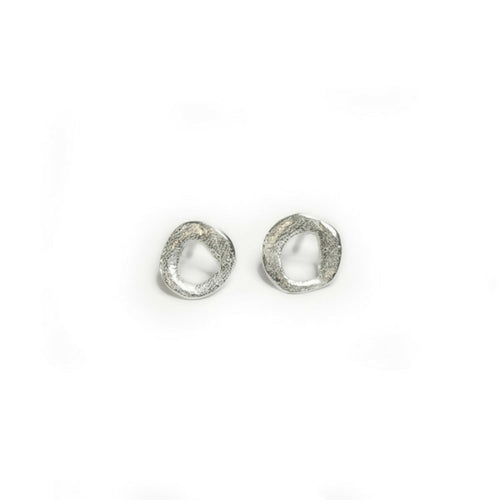 Boucles d’oreilles petits cercles en argent massif | EMPREINTES Paris - EMPREINTES Paris