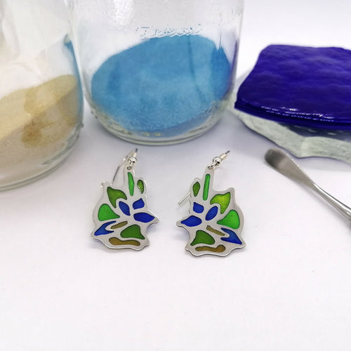 Le bouquet - Boucles d'oreilles en émail | EMPREINTES Paris - EMPREINTES Paris